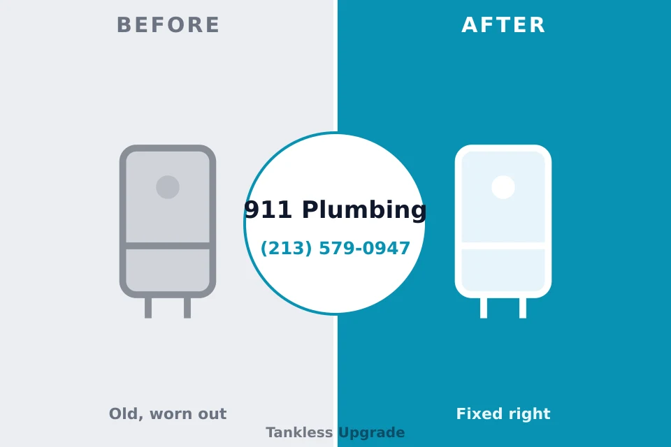 Before and after: plumbing company Winfield, TN